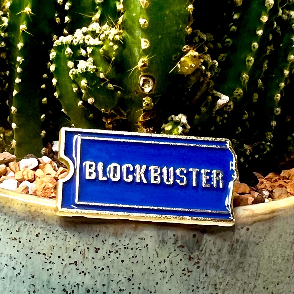 Blockbuster enamel pin